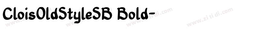 CloisOldStyleSB Bold字体转换